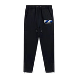 Rainbow Gradient Letter Tiger Head Printing Ins Trendy Sweater Trousers Jogging