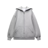 2025 New Hoodie Loose Hooded Long Zip Jacket Jacket 8073221
