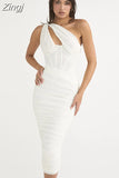 Quality Summer Bodycon Dress Women Party Dress 2023 Stretchy Mesh Blue One Shoulder Dress Elegant Sexy Club Night