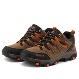 Men's And Women's Shoes Hiking Shoes Autumn And Winter Low Outdoor Hiking Cross-Country Shoes Wear-Resistant And Slippery Large-Size Tourism