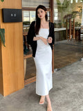 Special Price Does Not Return] Xixi Clear Thin Temperament Hanging Dress Senior Feeling Long Dress Woman