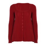 Girl Feeling Single-Dlong A-Plate Square-Necked Sweater Autumn And Winter Retro Fashion Basic Long-Sleeved Top Women's