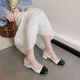 Mary Treasure Shoes In The Spring Of 2025 New Small Fragrant French Leather Shoes Women's Coarse Heels Women's Single
