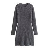 Women's Clothing 2025 Autumn And Winter 2025 New Round Neck Long-Sleeved Knitted