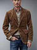 Men's Spring And Autumn Wicked Vest Pocket Splicing Design Design Jacket Solid Color Single-Clocked