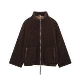 Explosion Women's Street Fashion With Loose Zipper