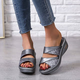 Slopes And Cold Slippers Women's Summer New Squint Fish Mouth Thick Bottom Wearing