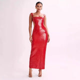 Women's Dress Glide Evening Dress Sexy Bare Back Sling Dress