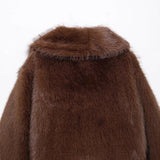 Winter New Women's Clothing Fashion Simple Short Faux Fur