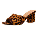 New Water Drill Side With Cool Towed Red Black Pointed Thin Heel Half-Slippers Women's High