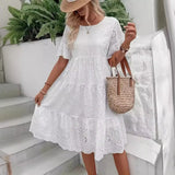 Fashion New Wish Hot Sale Solid Cotton Embroidery Lace Hollow