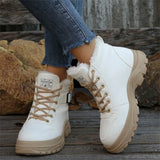 New Autumn And Winter Ladies Keep Warm Martin Boots Plus Velvet Thick And Thick-Bottomed Short Boots