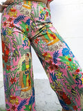 Bohemia Print Loose Pants Trousers Sexy Hight Waist Summer 2021 Fashion Casual Female Pattern Trousers Vintage