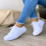 And Summer Women's Shoes Thick Soles Leisure Single Shoes Large Size With Travel Shoes Students Board Shoes Tide Small White