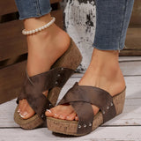 Slope And Slippers Women's 2025 Spring New Fashion Casual Slippers Light And Breathable Women's