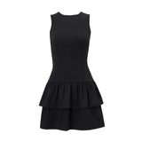 Zingj Summer New Sexy Temperament Hot Girl Back Hollow Tie Round Collar Slim