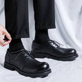 Zingj Spring And Autumn Business Casual Leather Shoes Male Soft Leather British Overalls Big Head Handmade Single Shoes