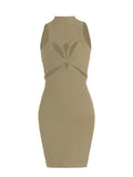 Spring 2025 New Hollow Knitted Vest Dress Slimy And Sexy Short-Packed
