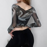 Graphic Asymmetrical Mesh