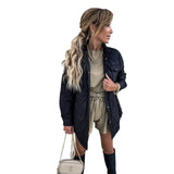 Zingj And Winter 2023 New Plaid Casual Trend Lapel Single Breasted Cotton-Padded Coat