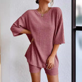 2025 Fashion Casual Spring Round-Neck Loose Women's Shorts