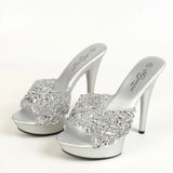 Zingj Word With Slippers Female New Summer Fashion 13CM15CM Versatile Sexy High Heels Fine