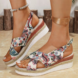 Summer New Women's Shoes Eaby Comfortable Thick-Soled Sandals 40-43 Light-Bottomed Buckle With Fish Mouth Sandals