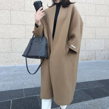 Women's Clothing 2025 Autumn And Winter New Coat Temperament Commuter Solid Color Korean Version Of The Loose