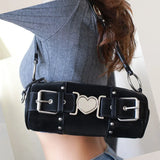 Y2K Heart Metal Chain Shoulder BagOutfit