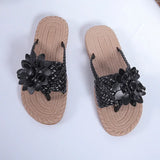 Women's 2025 Summer Flower Slippers Home Outdoor Drag Bathroom Cold Drag Beach