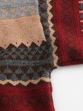 Vintage Jacquard Knit Sweater- Outfit