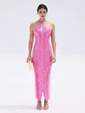 Long Skirt V-neck Nightclub Evening Party Women's