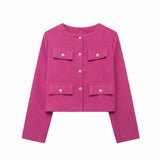 Women's Clothing Explosion Fashion Temperament Commuting Round-Neck Long-Sleeved