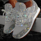 2025 New Loose Cake Lily Casual Shoes Breathable Water Drill Thick-Soled Sports