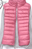 Winter women's Down Vest Fashion Female Sleeveless Coat Ladies Jacket Vest Warm Down Jacket for Women