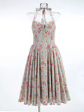 New High-End Women's Sexy Hanging Neck Broken Dress Dress Dress Dress Dress Dress