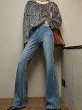 Jeans Women 2025 Spring And Autumn New Retro Temperament Fashion Comfortable Slim Slim Waist