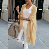 Spot 2025 Autumn Winter New Cardigan In Long Loose Irregular Hem Coat