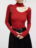 Bottomed Knitted Women's 2025 Autumn And Winter Fashion Comfortable Soft Temperament With A Small New Long-Sleeved