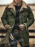 Autumn And Winter Men's Coat Velvet Jacket Multi-Pocket Zipper