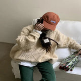 The Autumn And Winter Of 2025, The Loose Wear Of The Sweater Women's Net Red Fried Street Gentle Wind Thicked Knitted