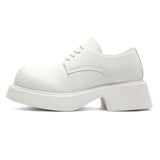 2025 New Formal Shoes Male Increased Round Head Trend Versatile British Wind Low Heel Tooling Shoes