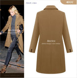 Autumn And Winter Station Long Large Size Hair, The Female Coat Seven Color Eight Double Buckle Coat Fast