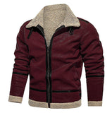 Order 2025 New Thick Haired Man Coat Long Coat Wish Imitation Leather Velvet Japan And South Korea