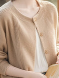 Soft-Gried Sweater Coat Women 2025 Autumn And Winter New Loose Casual Temperament Super Good Knitted Open Shirt