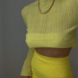 Autumn See Through Sexy T-Shirts Tees Turtleneck Y2K Tops Fashion Women Long Sleeve Streetwear Slim Clothes Elegant