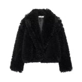 Women's ZA Autumn And Winter New Fashion With Fur Curly-Haired Fashion Short