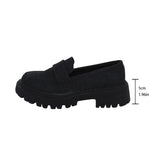 Canvas Coarse Fashion Single Shoes Women's 2025 Autumn New Low-Top One-Legged Pedalle Shoes Single