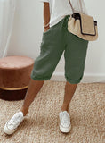 Women's Cotton Bag Loose Slacks Women's Trousers Five-Point