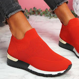 Wish New Flying Socks Shoes Elastic Cloth Large Size Women's Shoes Breathable Sports Single Shoe